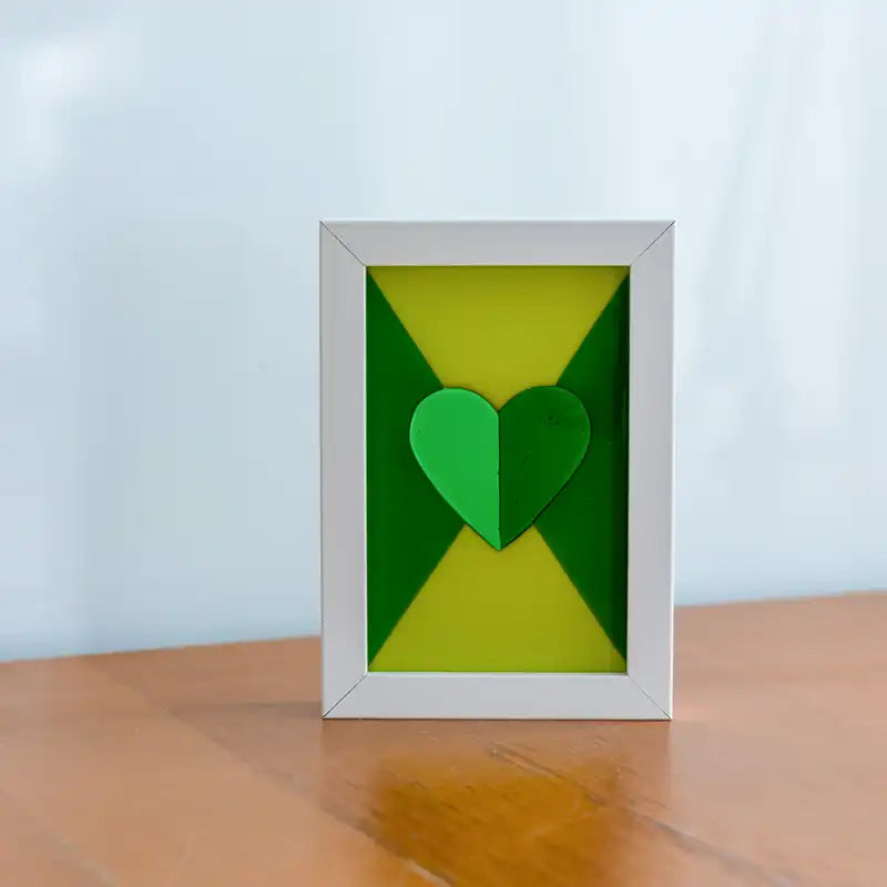 Hartje van glas - Groen