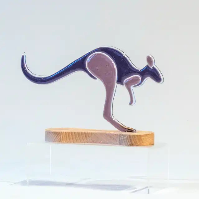 Kangoeroe op houten voet