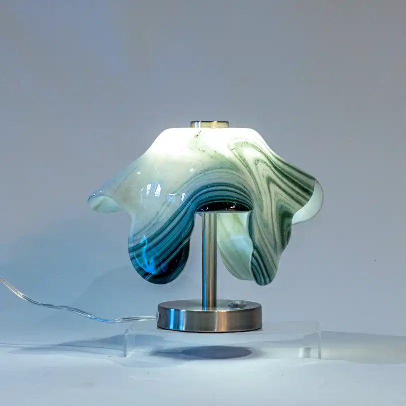 Lamp - Groen wit gestreept