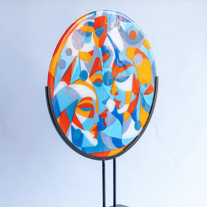 5 Faces: Uniek Handgemaakt Glaskunstwerk dat Licht en Vorm Samenbrengt - VERKOCHT