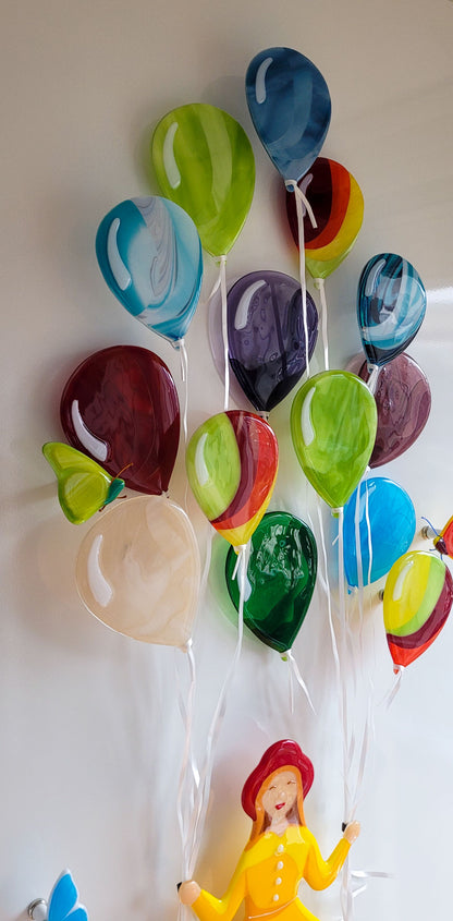 Unieke Glaskunst Muurinstallatie – A little girls dream