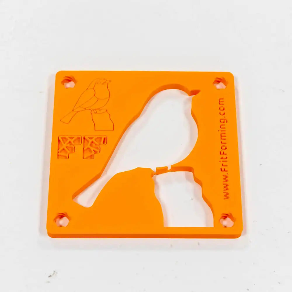 FritForm Roodborst op stam – 200×200mm dikte 7mm