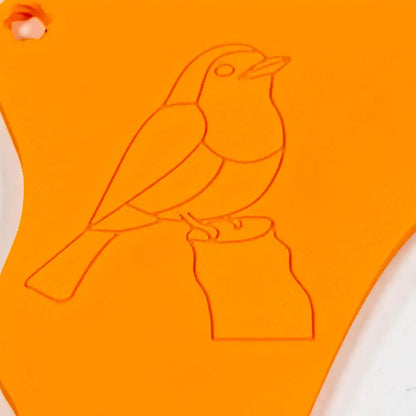 FritForm Roodborst op stam – 200×200mm dikte 7mm