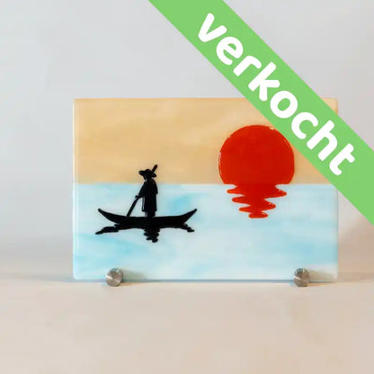 Japanse visser - handgemaakte glaskunst