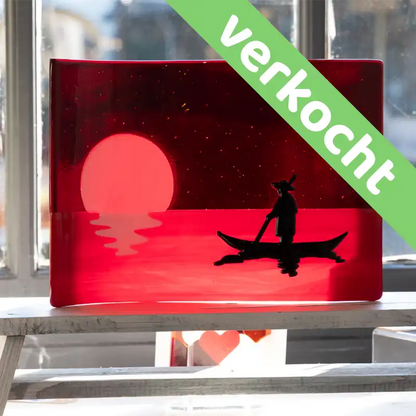 Japanse visser - handgemaakte glaskunst