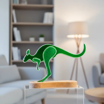 Kangoeroe op houten voet