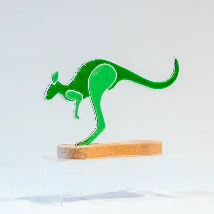 Kangoeroe op houten voet