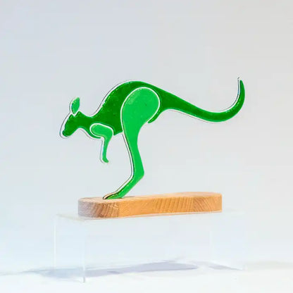 Kangoeroe op houten voet