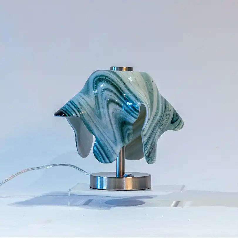 Lamp - Groen wit gestreept