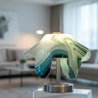 Lamp - Groen wit gestreept