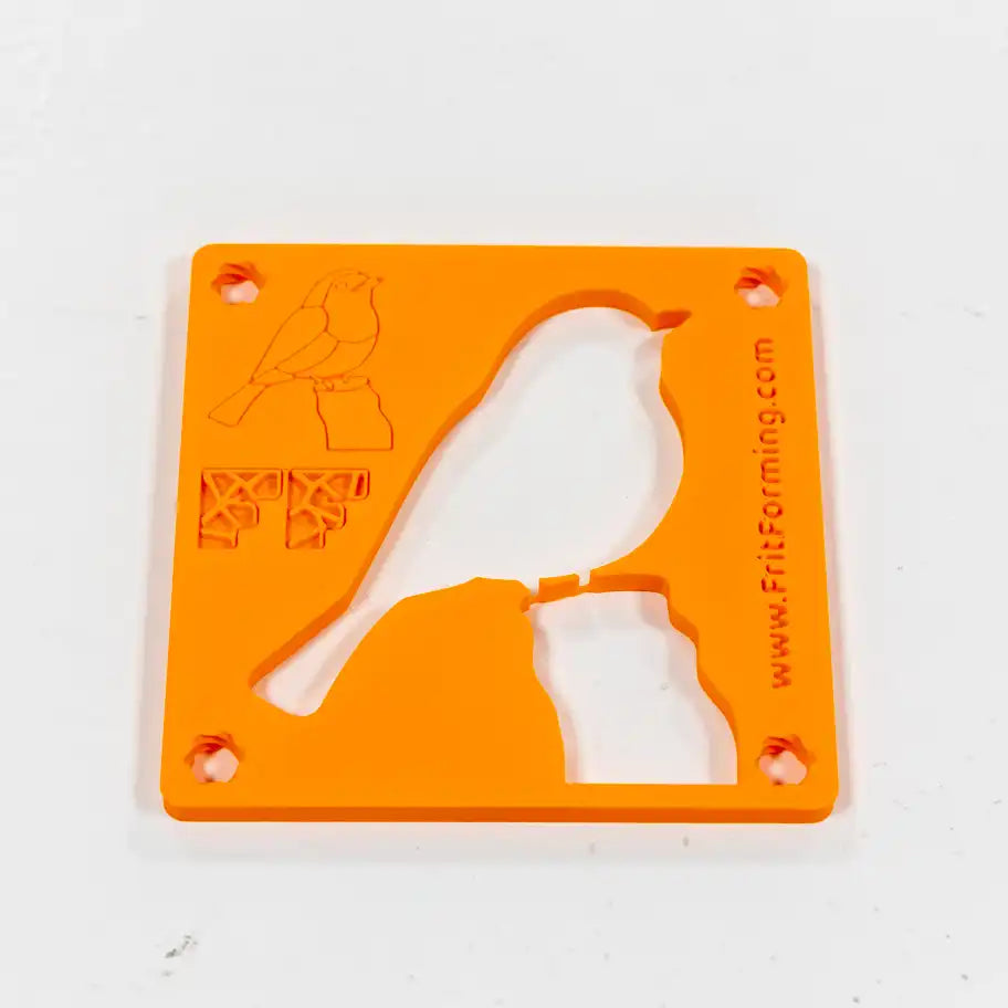 FritForm Roodborst op stam – 200×200mm dikte 7mm