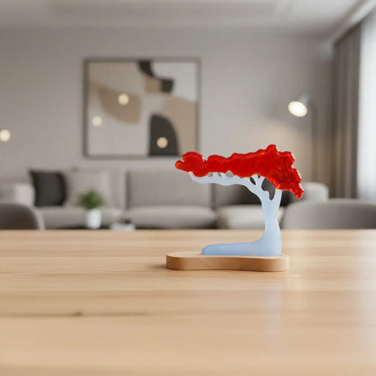 Bonsai boom op houten voet