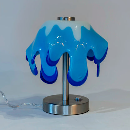 Table lamp - The Drip - Blue White